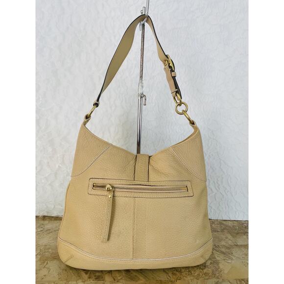 Vintage Coach Sand Hampton slim hobo pebble leather shoulder bag Serial 10210 - Picture 2 of 10